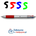Długopis z 4 kolorami wkładu, 4w1, długopis 4w1, długopis dla medyka, długopis dla pielęgniarki, długopis dla położnej, długopis dla lekarza