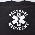 Koszulka męska PERSONEL MEDYCZNY czarna