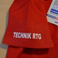 Polo dla TECHNIKA RTG z nadrukiem na rękawku.