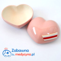 Ceramiczne serduszko z czepkiem położniczym, prezent dla położnej, gadżet dla położnej, upominek dla położnej, pudełeczko na skarby.