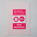 Karta upominkowa 50 zł, prezent dla medyka, kartka prezentowa